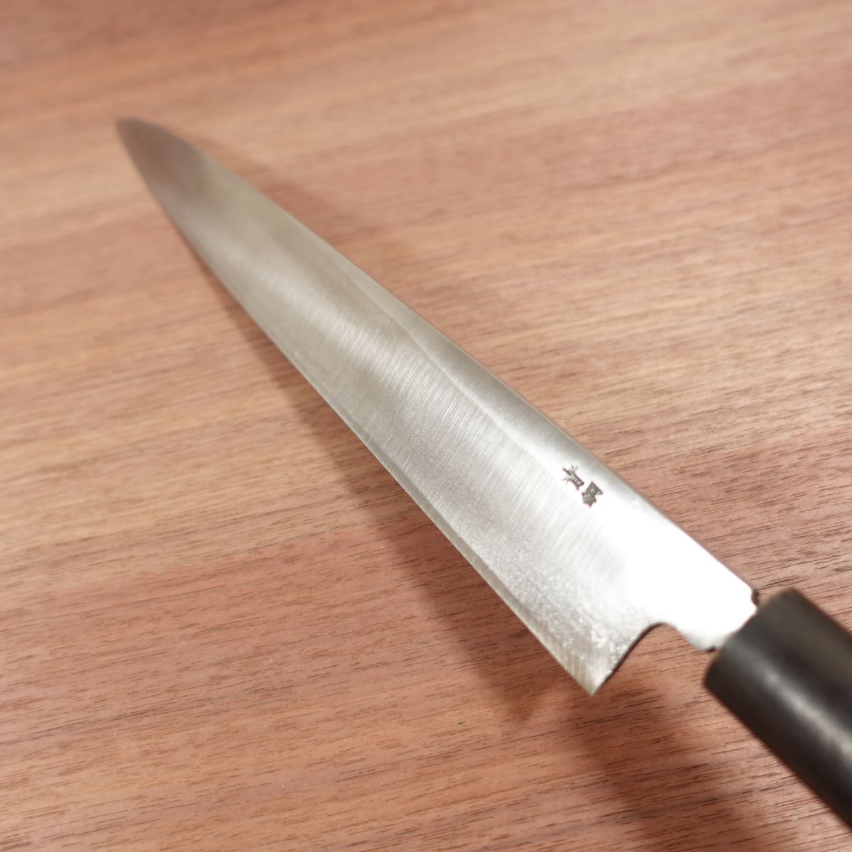 Aritsugu Yanagiba Messer, geschliffen, blauer Stahl, Wasserbüffelgriff, Sashimi Messer, Betsuuchi, 330mm