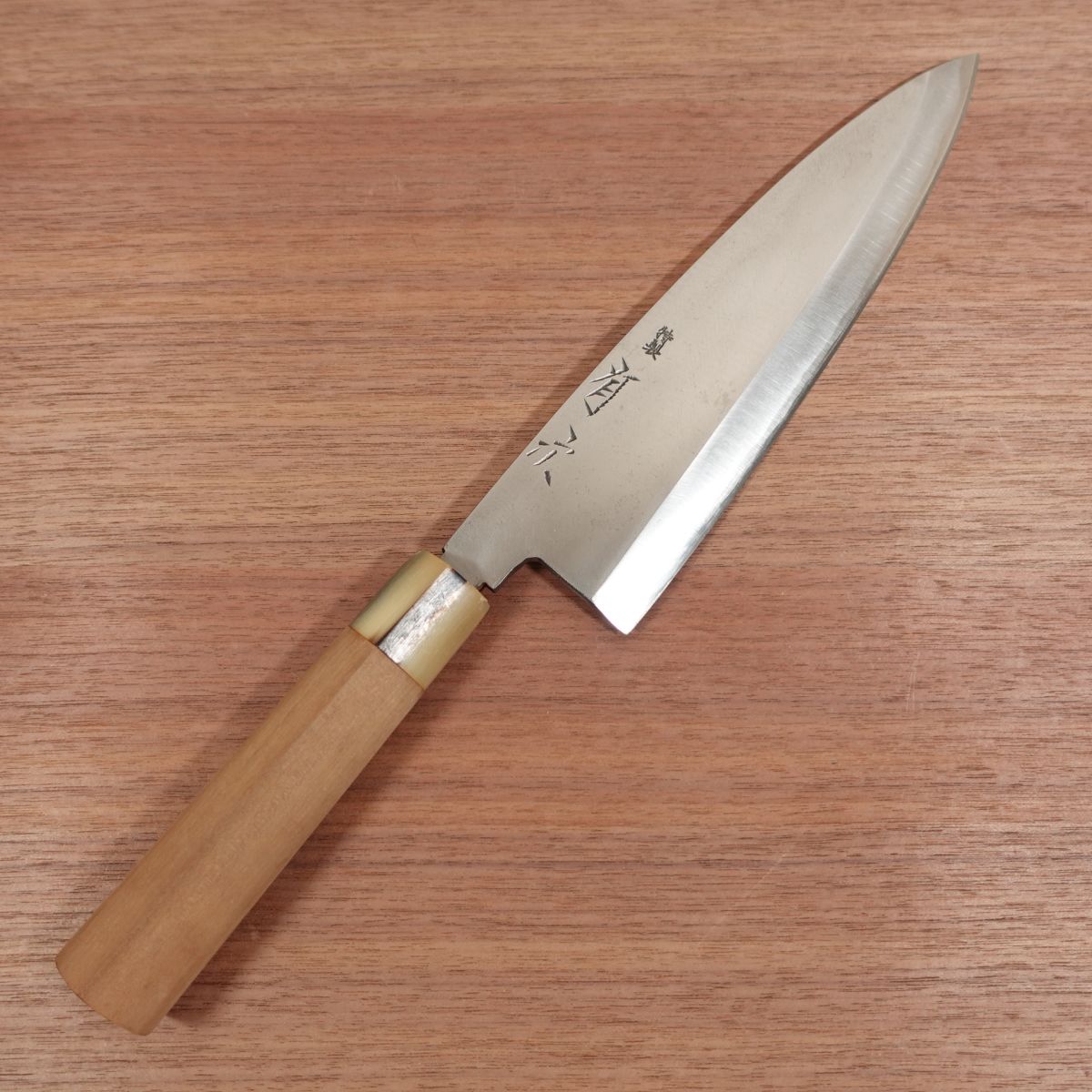 Aritsugu Großes Deba-Messer, geschärft, Oroshi-Messer, weißer Wasserbüffelgriff, Machi, Spezial, 240mm