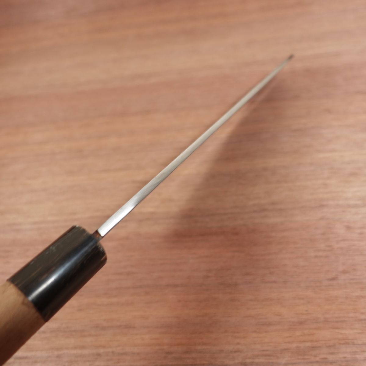 Aritsugu Kamagata Usuba Messer, geschliffen, Blaustahl, Wasserbüffelhorngriff, Kansai-Stil, Betsuuchi, 230mm
