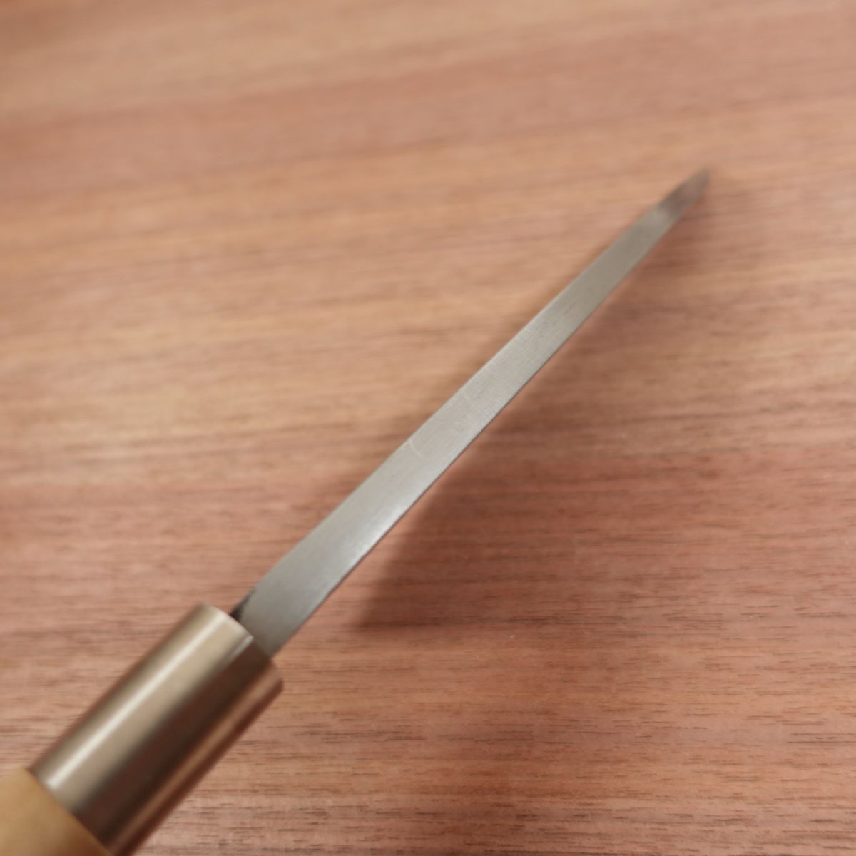 Enjutaro Kunimura Deba Messer, geschärft, Karbonstahl, Enju, Qualitätsgarantie-Aufkleber, originalverpackt, neuwertiger Lagerartikel, 170 mm