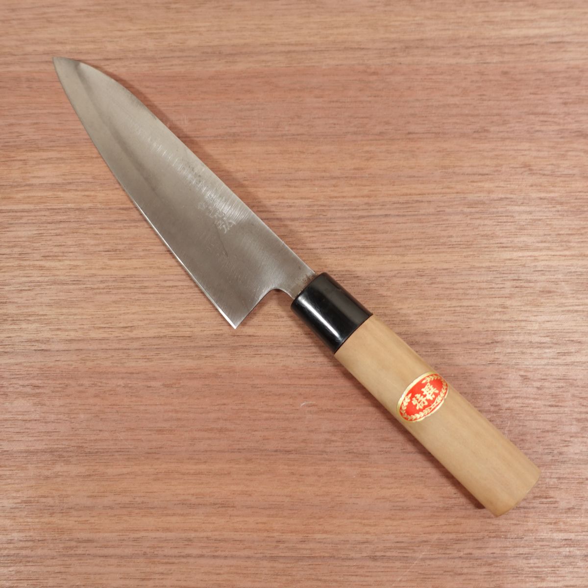 Tetsuhiro Wa-Gyuto Messer, geschliffen, Allzweckmesser, Besonderes Auswahlstück, Karbonstahl, Wenig gebraucht, 180mm