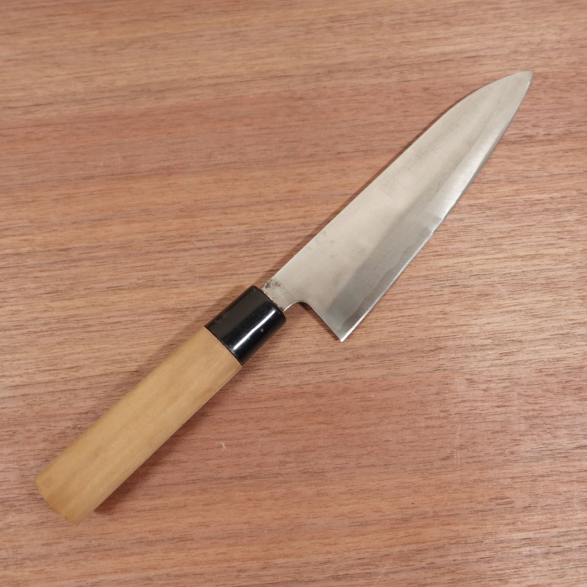 Tetsuhiro Wa-Gyuto Messer, geschliffen, Allzweckmesser, Besonderes Auswahlstück, Karbonstahl, Wenig gebraucht, 180mm