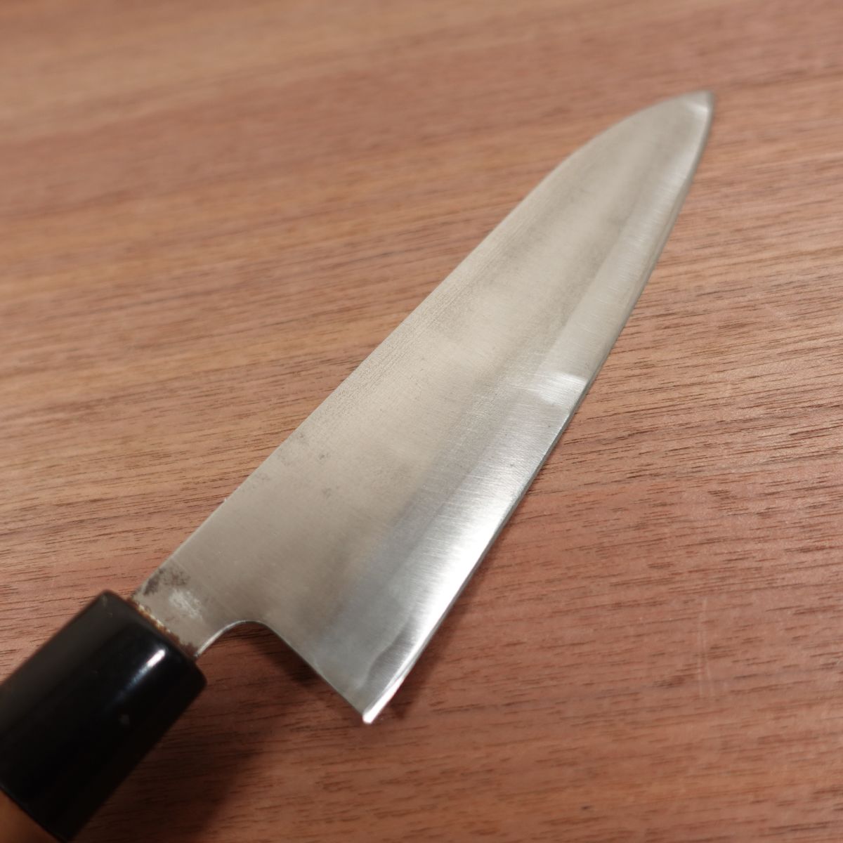 Tetsuhiro Wa-Gyuto Messer, geschliffen, Allzweckmesser, Besonderes Auswahlstück, Karbonstahl, Wenig gebraucht, 180mm