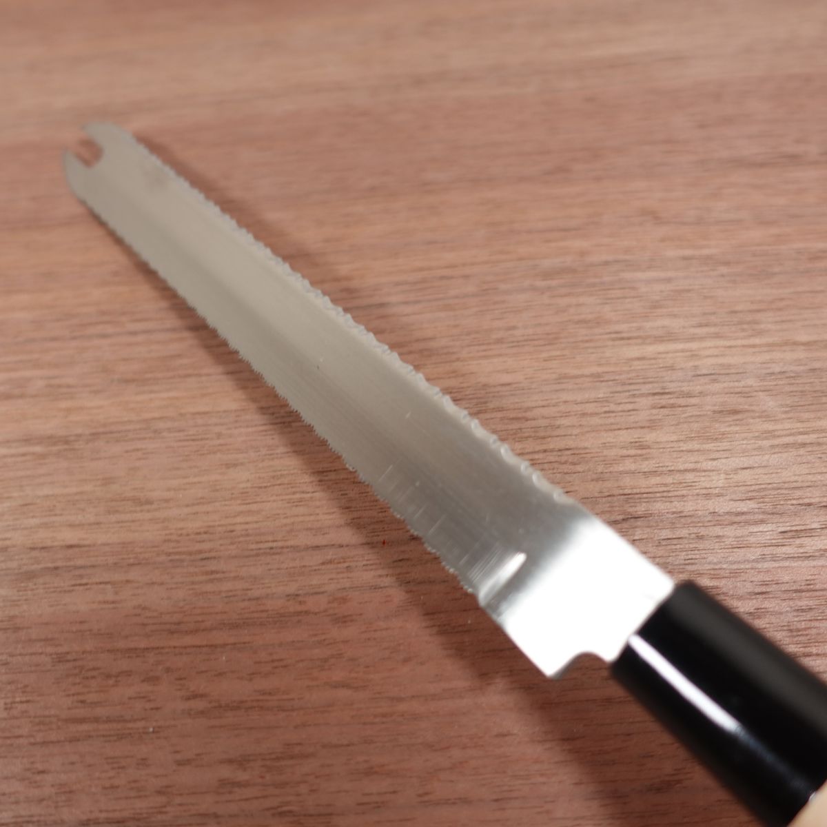 Seki Munekage Bread Knife, Serrated Edge, Bread Knife, Cheese Knife, Stainless Steel, Unused Stored Item, 210mm