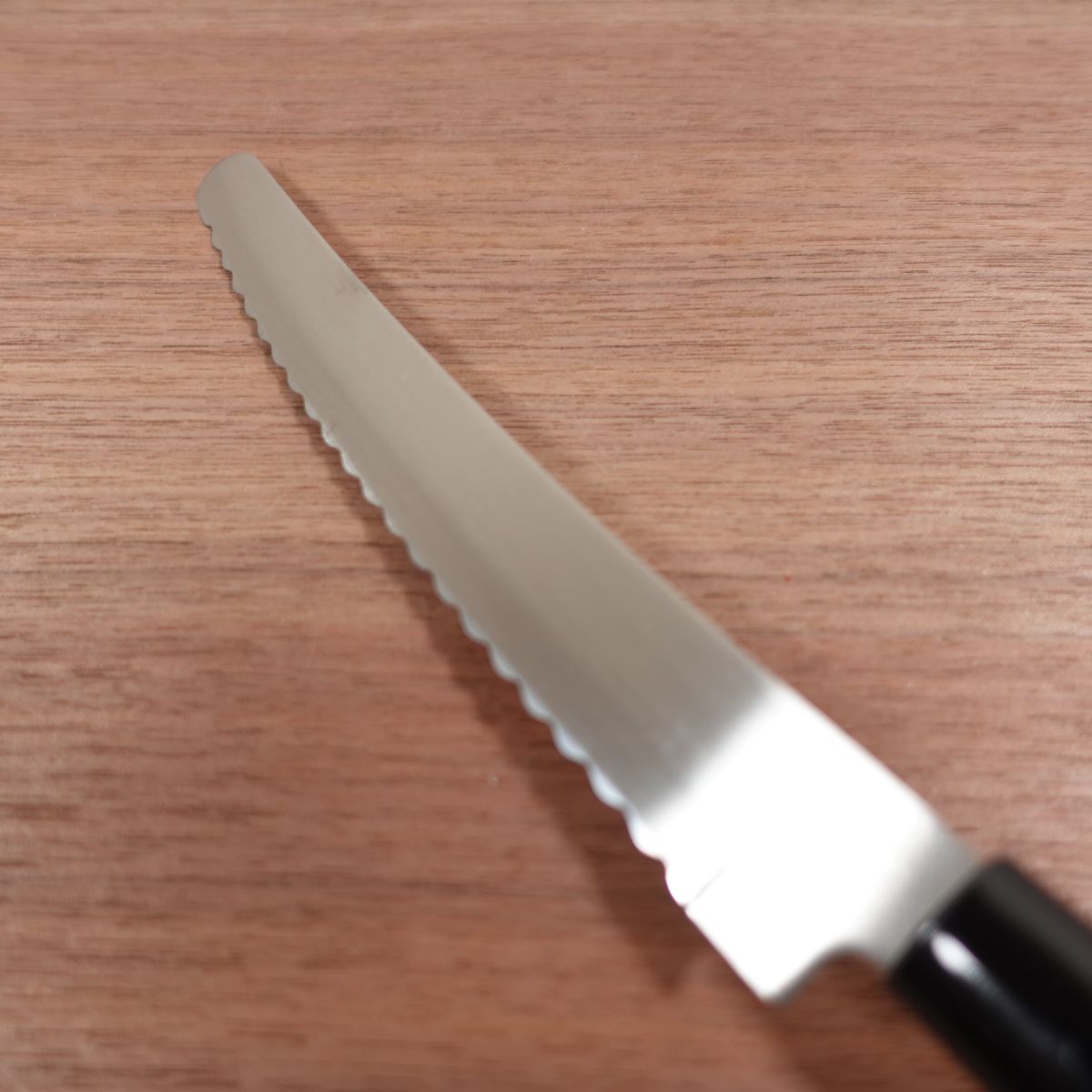 Seki Munekage Slicer, Serrated Edge, Bread Knife, Ham Slicer, Stainless Steel, Unused Stored Item, 185mm