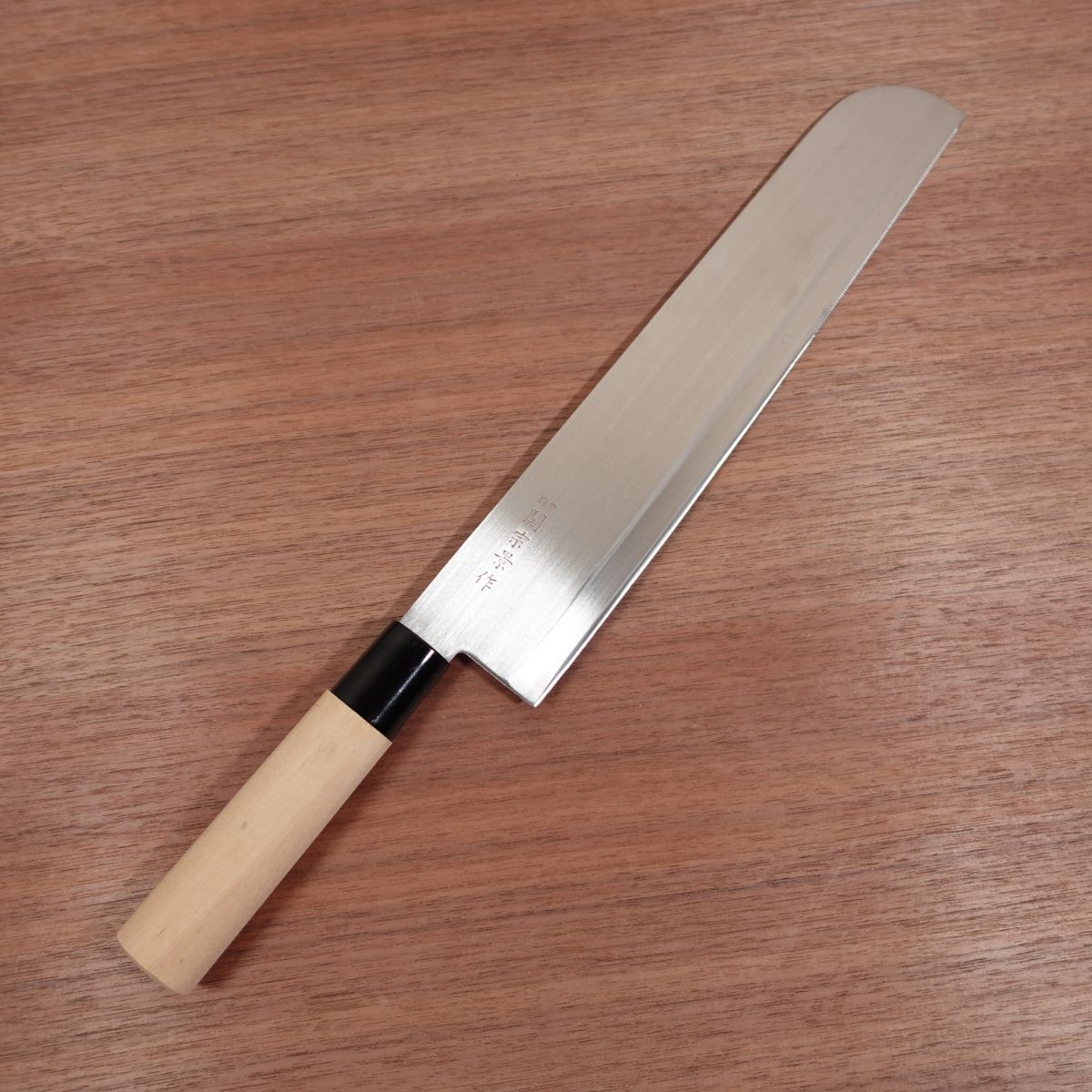 Seki Munekage Tachi Knife, Sharpened, Large Multi-Purpose Knife, Serrated Tip, Stainless Steel, Unused Stored Item, 275mm