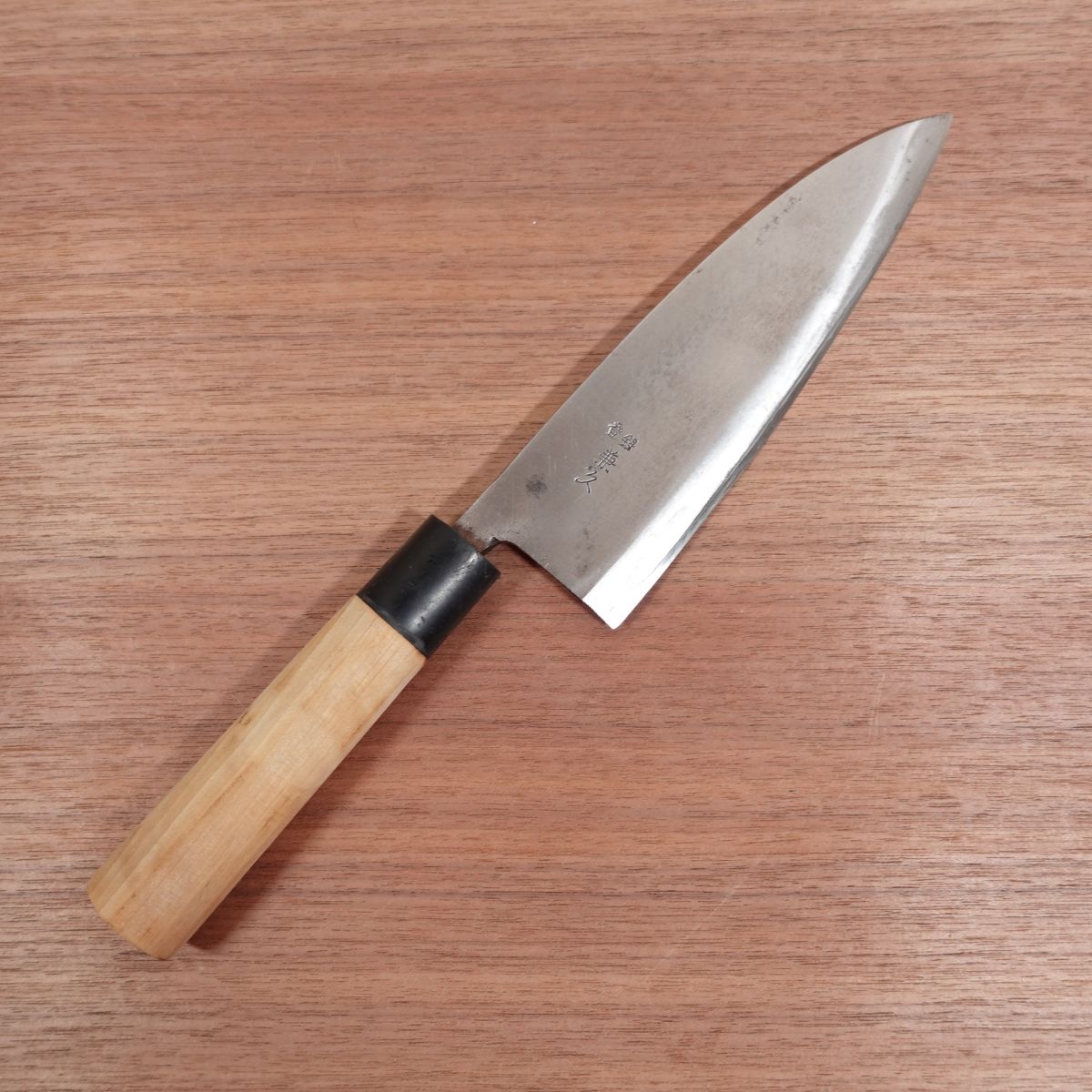 Kanehisa Deba Knife, Sharpened, Large Size, Carbon Steel, Single Bevel, 180mm