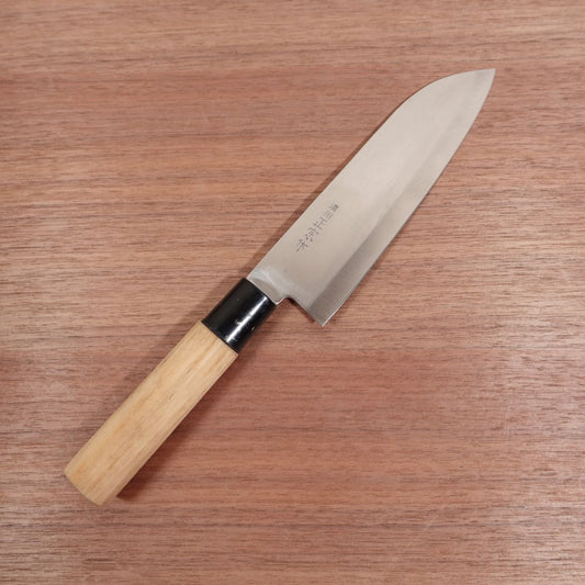Noshu Masamune Santoku Knife, Sharpened, All-Purpose Knife, Stainless Steel, 175mm