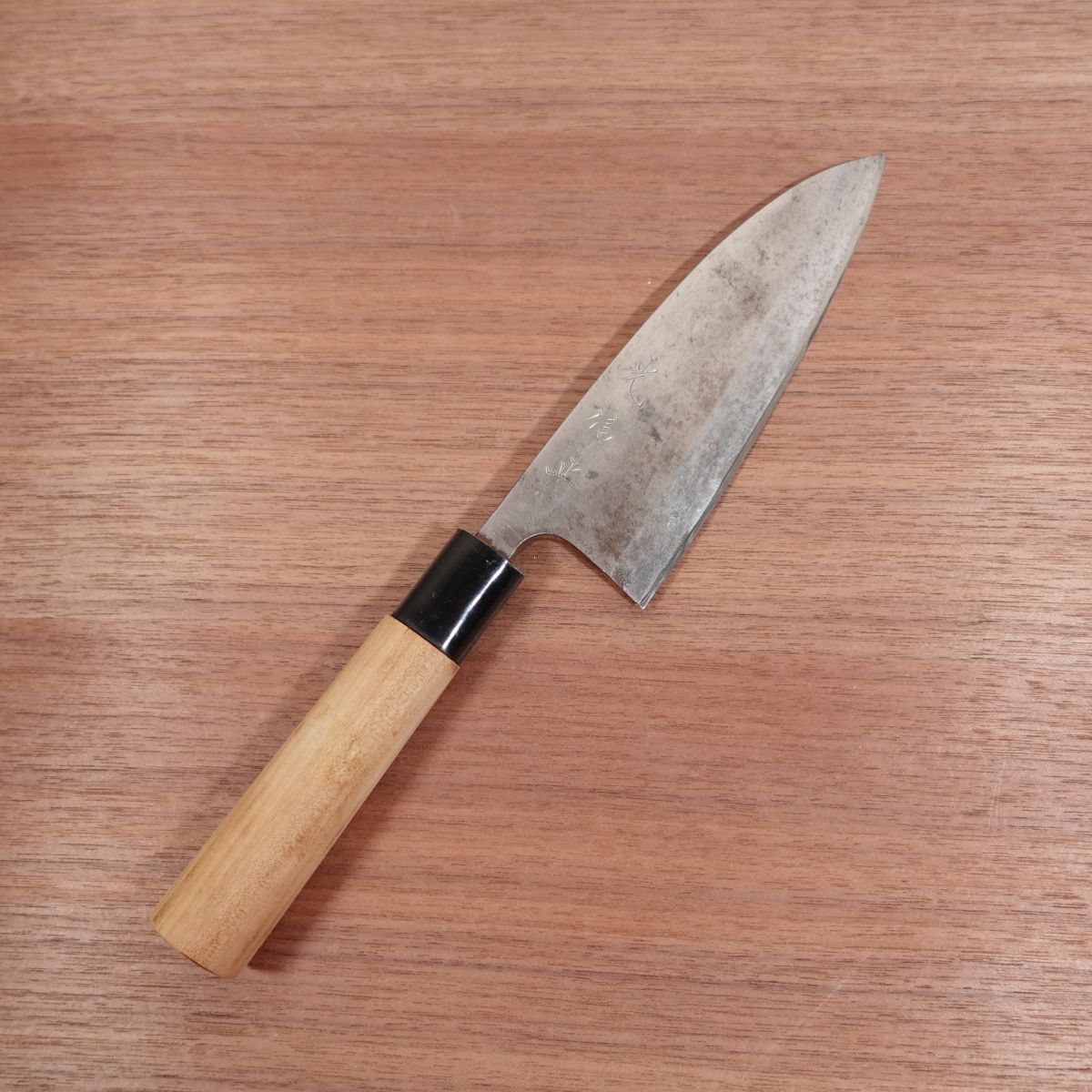 Hikari Nobumasa Deba Knife, Sharpened, Carbon Steel, Single Bevel, 155mm