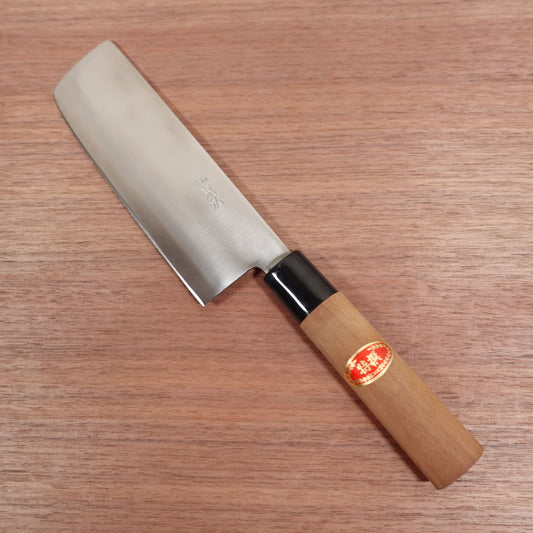 Katsuhiro Nakiri Knife, Sharpened, Nakiri, Nearly Unused Stored Item, Sticker Included, 160mm