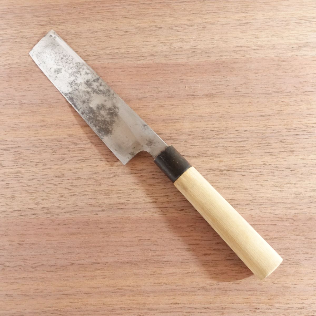 Sakai Masashige Usuba Knife, Sharpened, Water Buffalo Handle, Premium, Single Bevel, Carbon Steel, 180mm