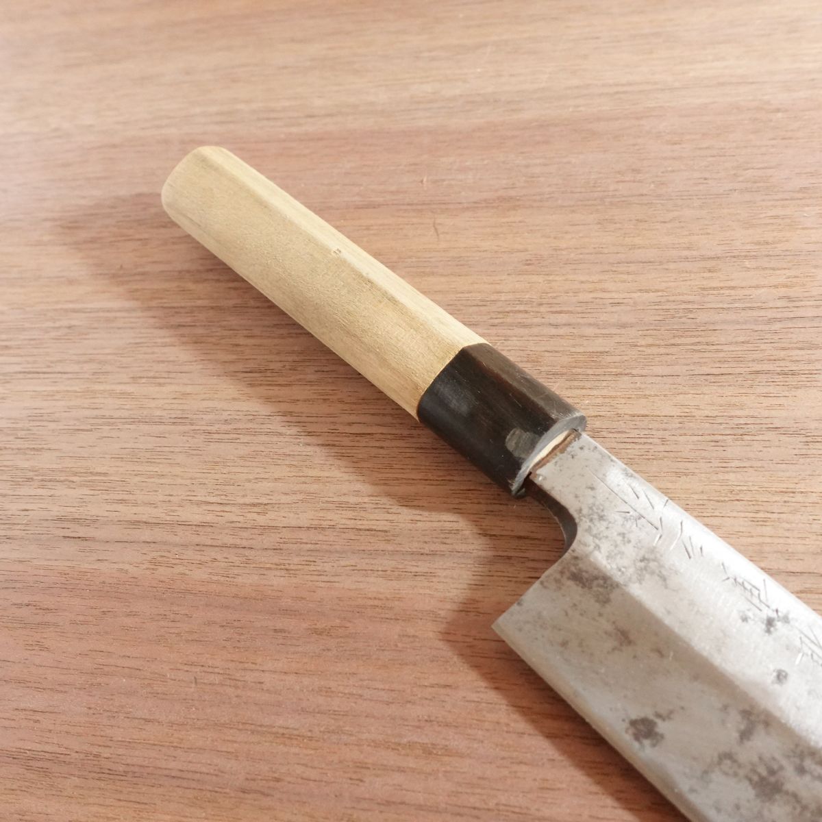 Sakai Masashige Usuba Knife, Sharpened, Water Buffalo Handle, Premium, Single Bevel, Carbon Steel, 180mm