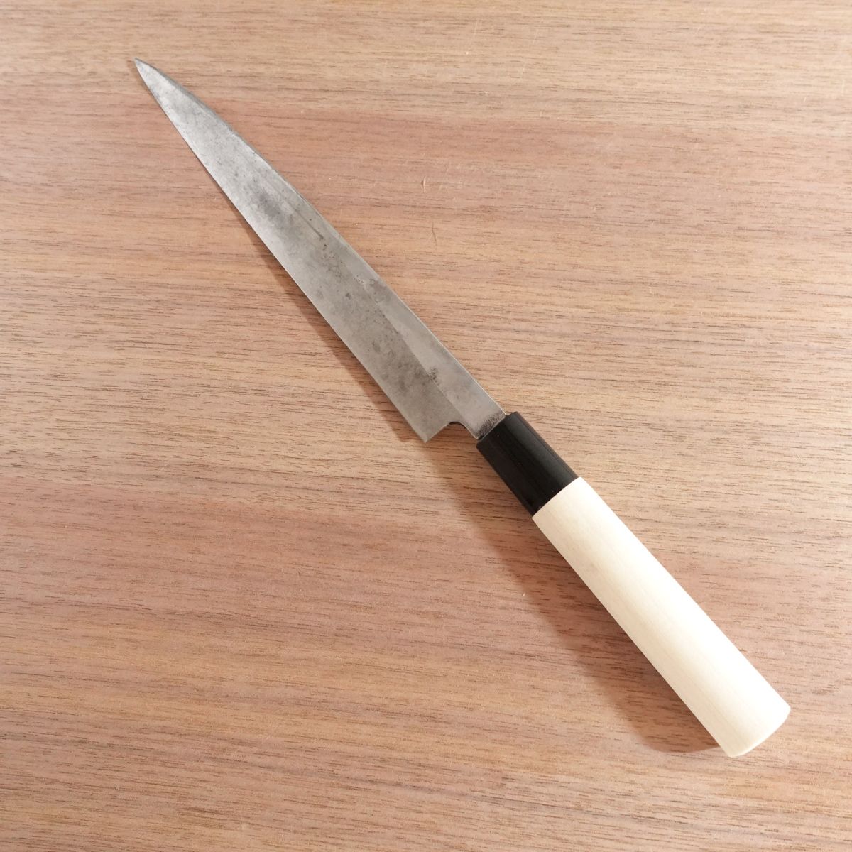 Sakai Kazuhiko Yanagiba Knife, Sharpened, Sashimi Knife, Carbon Steel, Handle Like New, 210mm