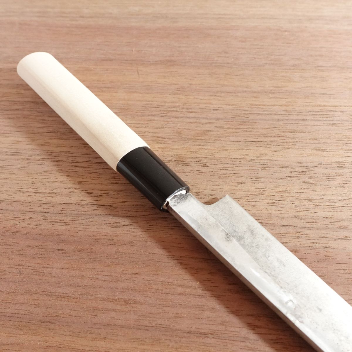 Sakai Kazuhiko Yanagiba Knife, Sharpened, Sashimi Knife, Carbon Steel, Handle Like New, 210mm