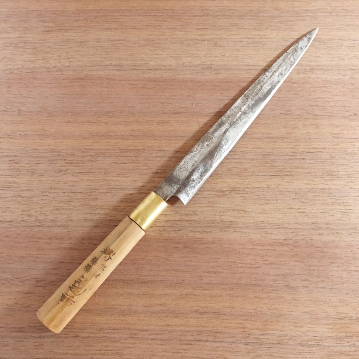 Sakai Kikushige Yanagiba Knife, Sharpened, Sashimi Knife, Carbon Steel, 235mm