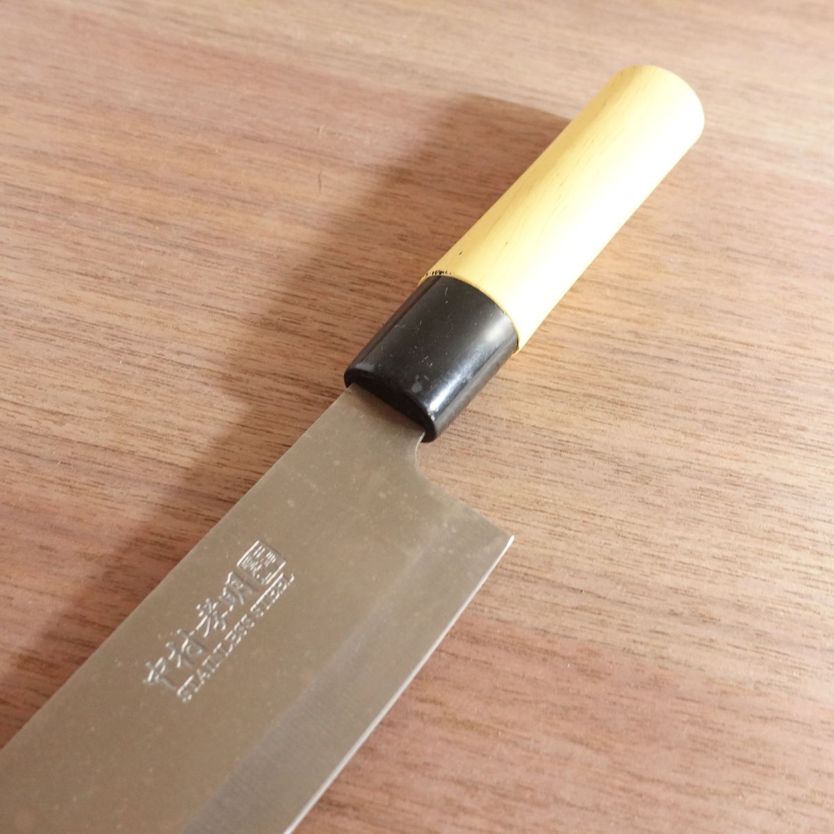 Nakamura Komei Wa-Santoku Knife, Sharpened, Stainless Steel, All-Purpose Knife, 165mm