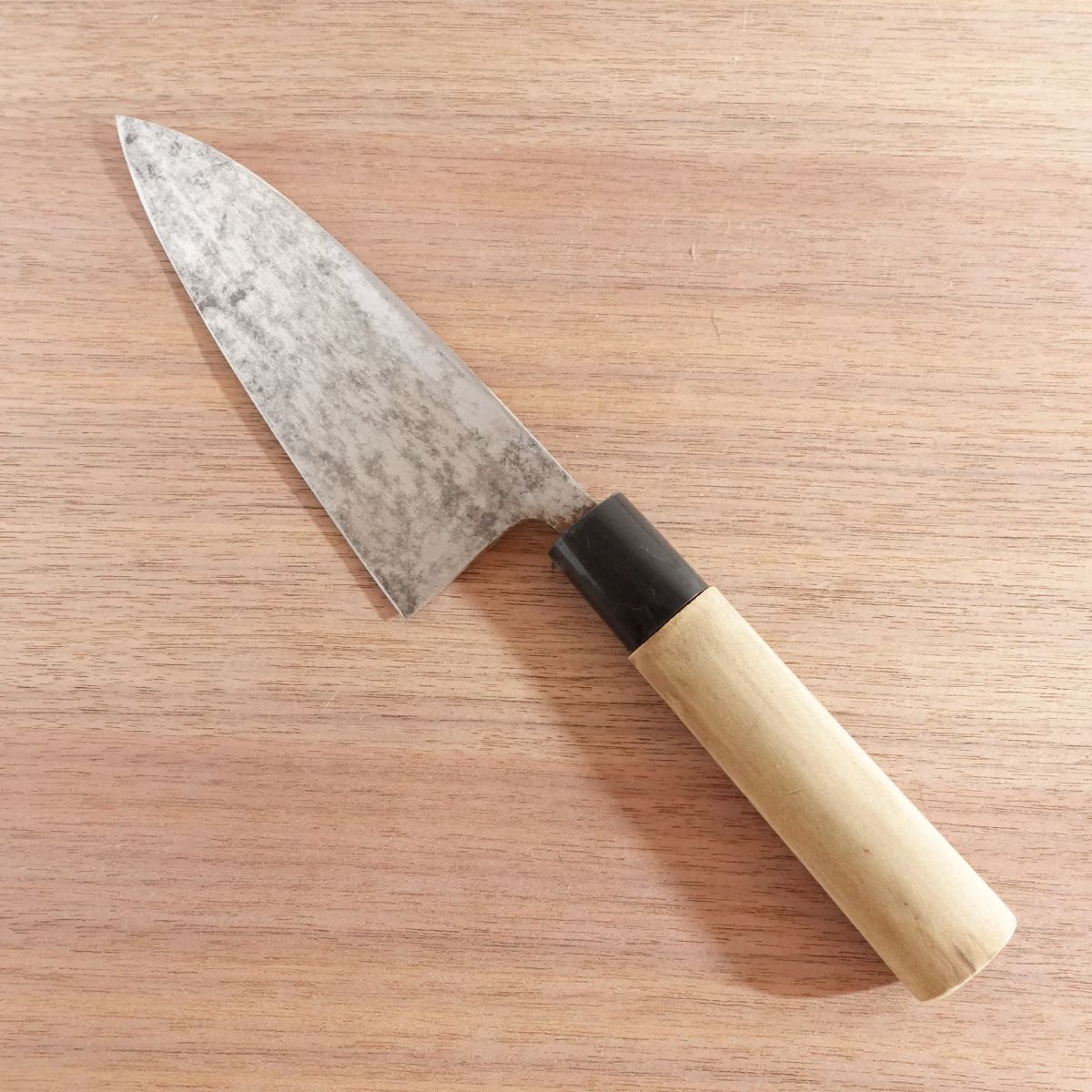 Yoshisada Deba Messer, geschärft, Kohlenstoffstahl, einseitiger Anschliff, 155mm