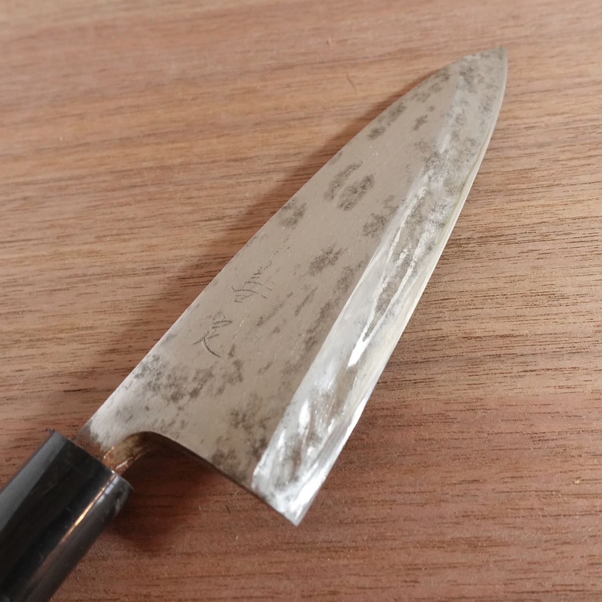 Yoshisada Deba Messer, geschärft, Kohlenstoffstahl, einseitiger Anschliff, 155mm