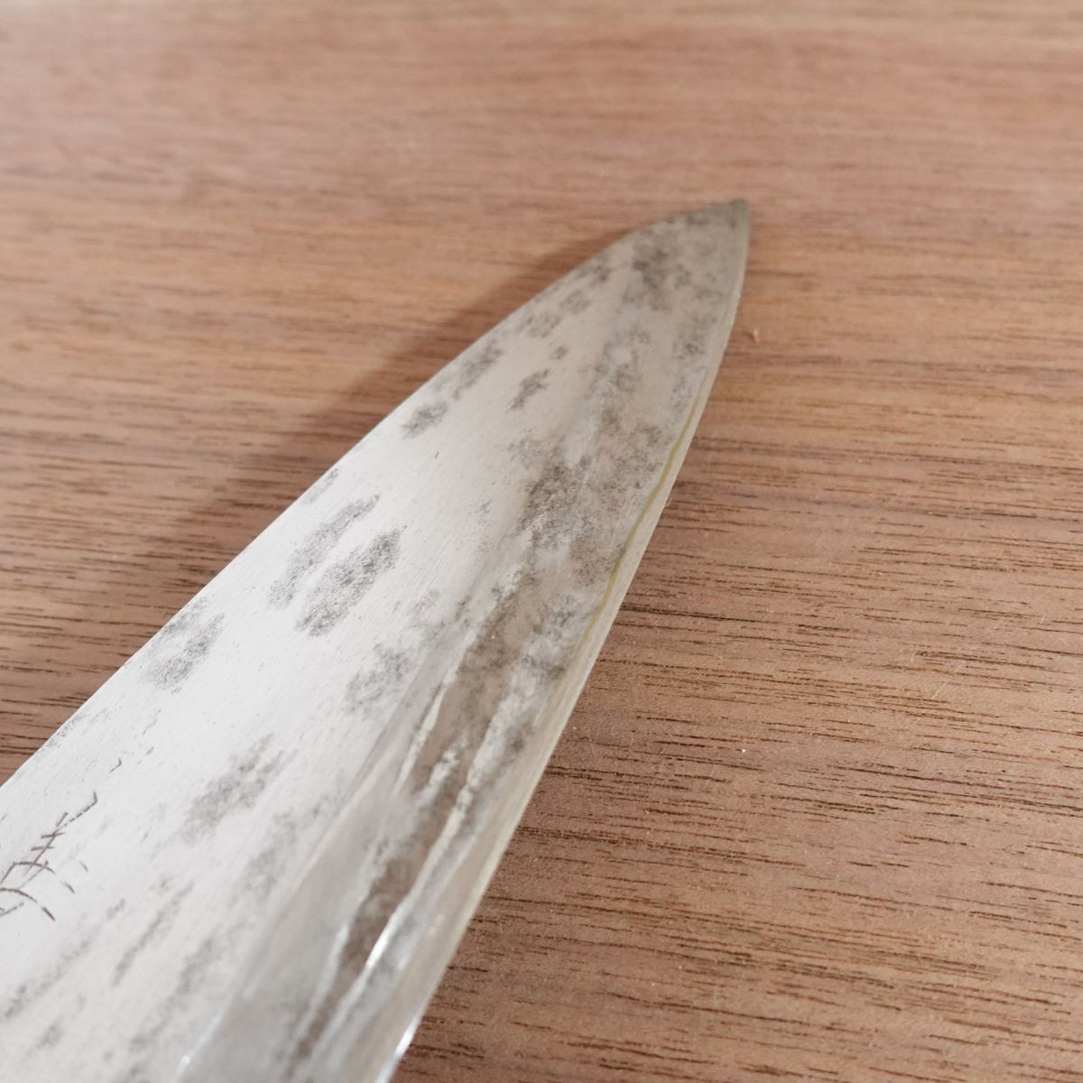 Yoshisada Deba Messer, geschärft, Kohlenstoffstahl, einseitiger Anschliff, 155mm