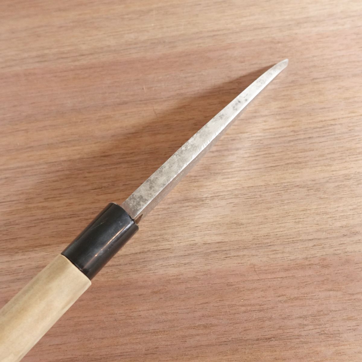 Yoshisada Deba Messer, geschärft, Kohlenstoffstahl, einseitiger Anschliff, 155mm