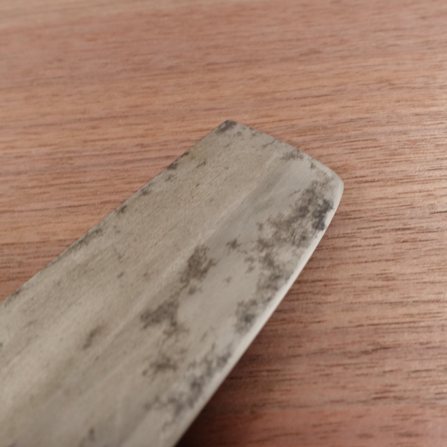 Rikiso Nakiri Knife, Sharpened, Carbon Steel, Double Bevel, Sticker Attached, 160mm