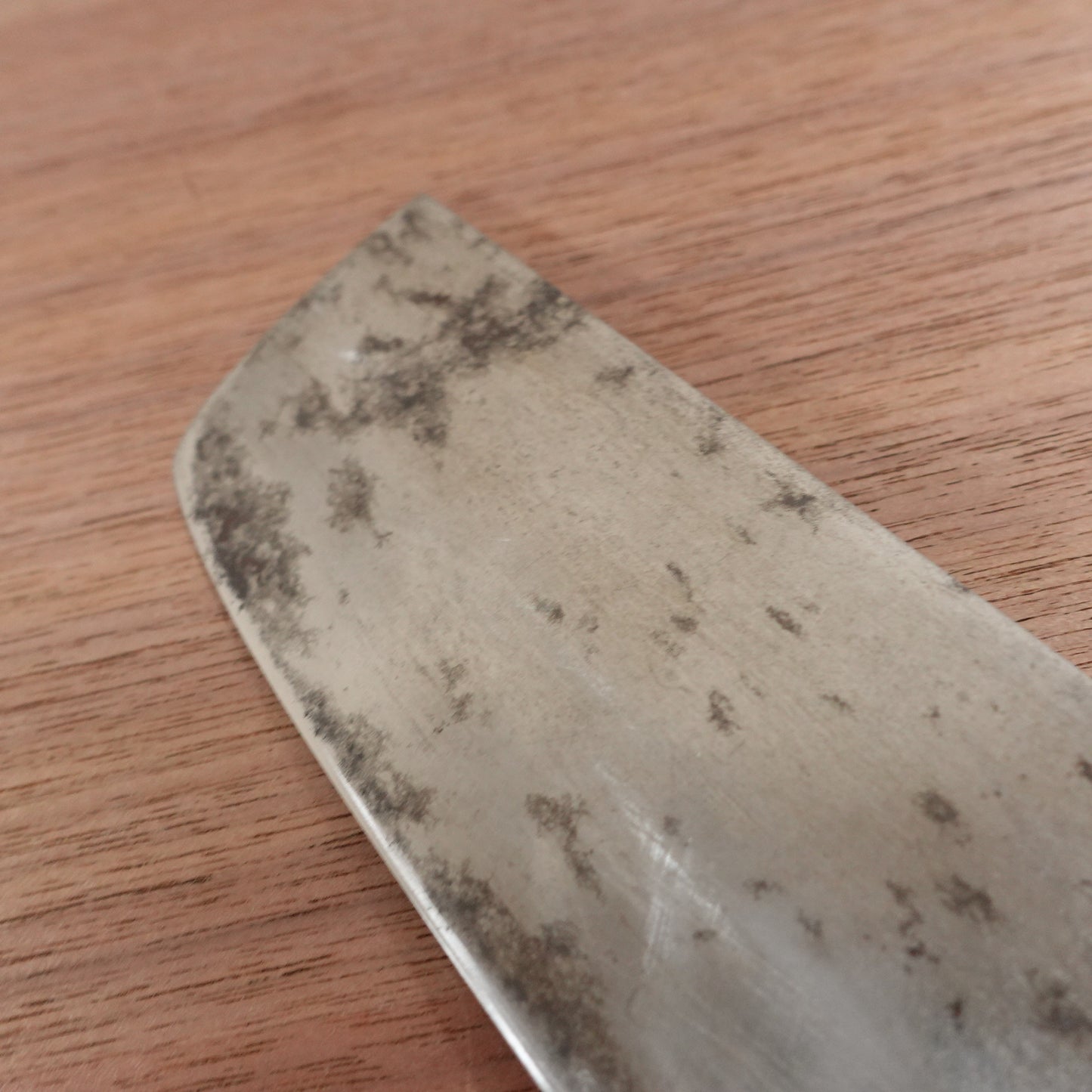 Rikiso Nakiri Knife, Sharpened, Carbon Steel, Double Bevel, Sticker Attached, 160mm