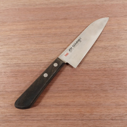 TOHO Ko-Santoku Knife, Sharpened, Stainless Steel, All-Purpose Knife, Wide Petty, JOY GOURMET, 140mm