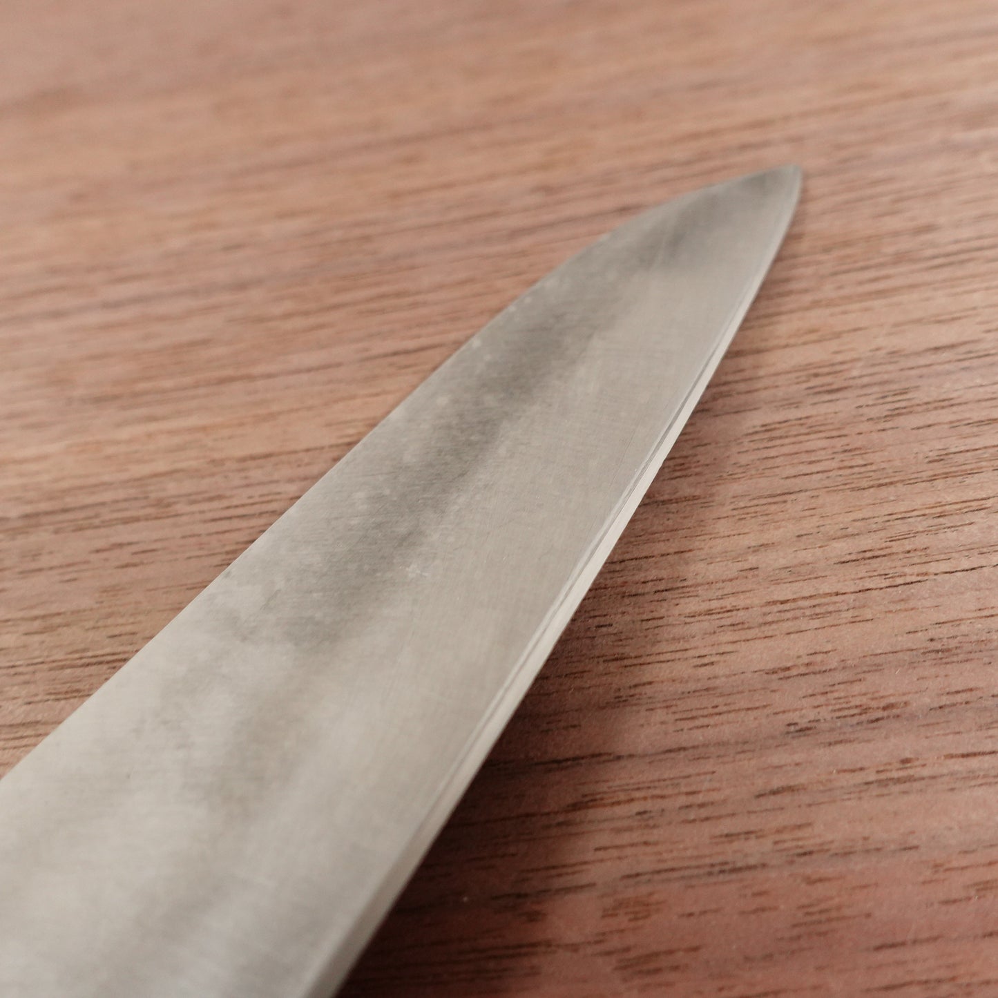 Sakai Kazuhiro Ko-Santoku Knife, Sharpened, All-Purpose Knife, Laminated Steel, Wide Petty, Straight Edge, 145mm