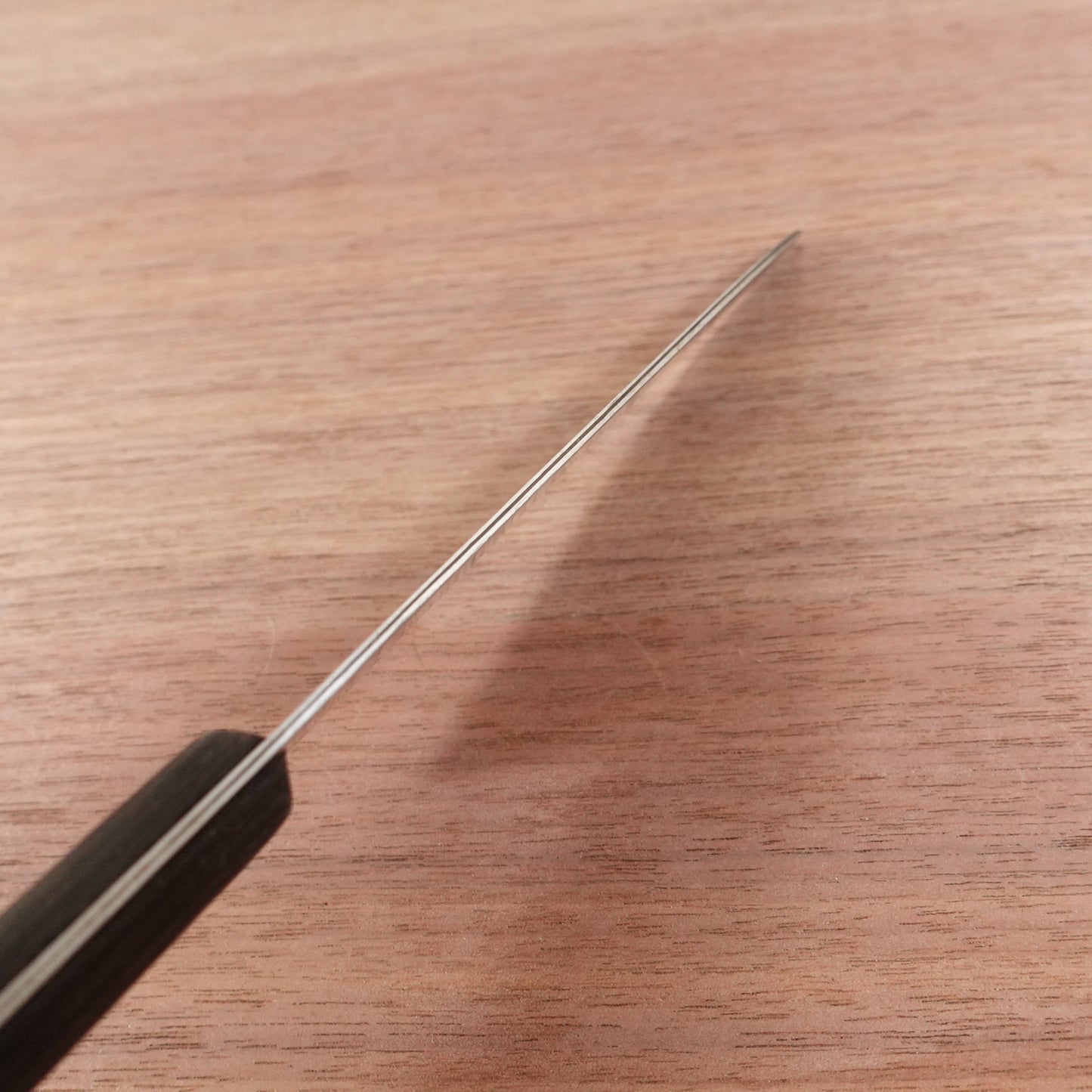 Sakai Kazuhiro Ko-Santoku Knife, Sharpened, All-Purpose Knife, Laminated Steel, Wide Petty, Straight Edge, 145mm