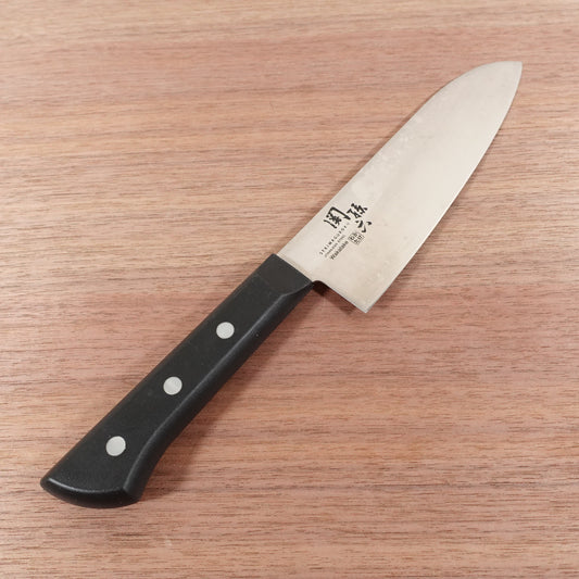Sekimagoroku Santoku Knife, Sharpened, Wakatake, All-Purpose Knife, Stainless Steel, 170mm