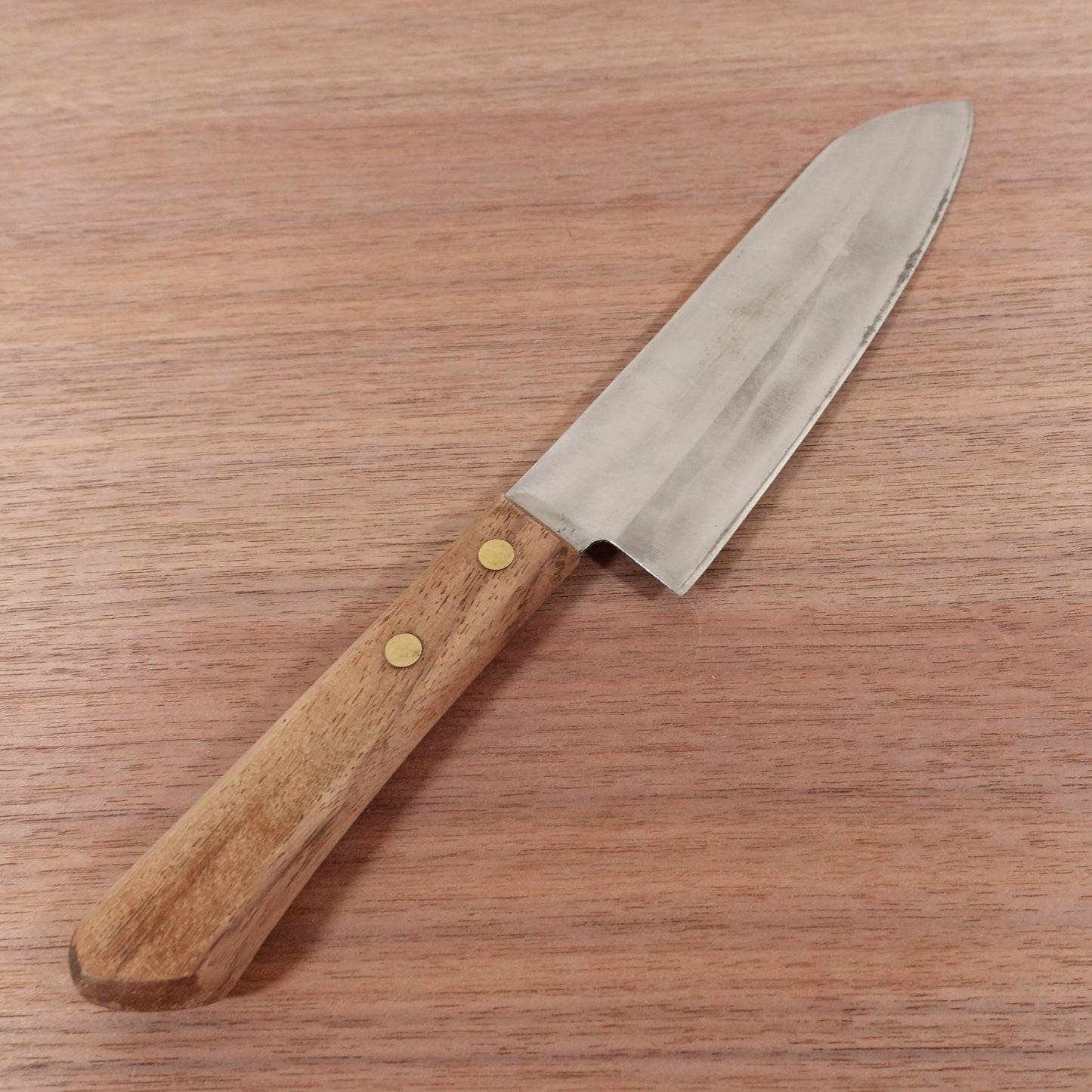 Shibamasa Santoku Knife, Sharpened, Laminated Steel, All-Purpose Knife, Thin Blade, 165mm