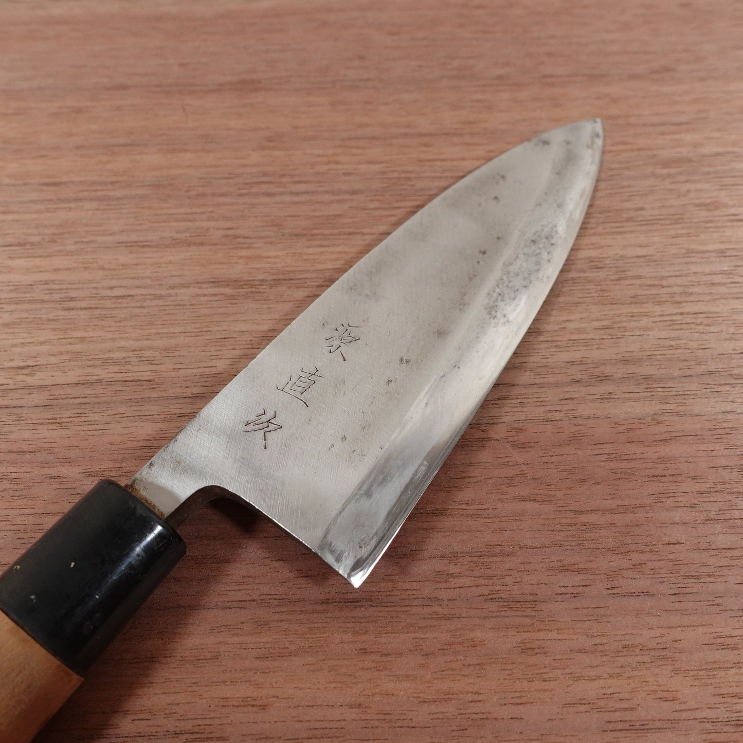 Minamoto Naotsugu Deba Knife, Sharpened, Carbon Steel, Single Bevel, 155mm