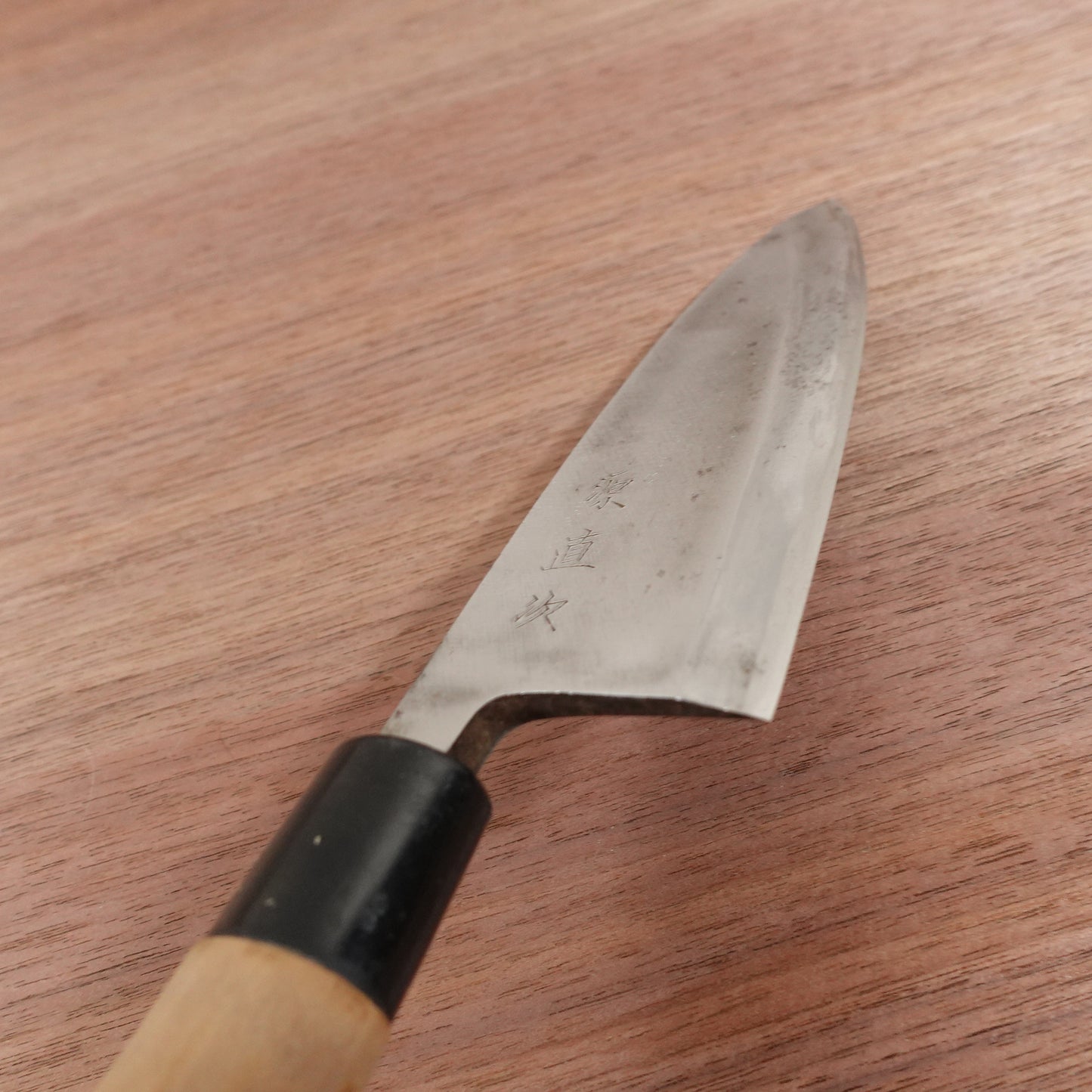 Minamoto Naotsugu Deba Knife, Sharpened, Carbon Steel, Single Bevel, 155mm