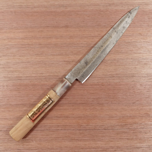 Teruhide Yanagiba Knife, Sharpened, Marble Handle, Sashimi Knife, Teruhide, 220mm