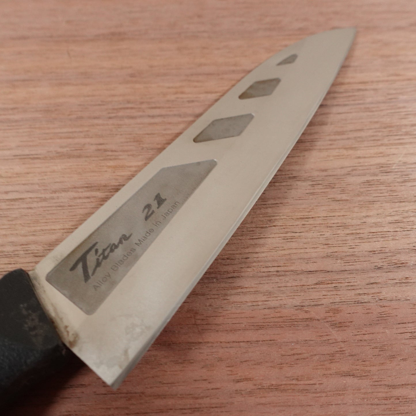 Titan21 Santoku Knife, Sharpened, All-Purpose Knife, Titanium, Silver, FOREVER, 160mm