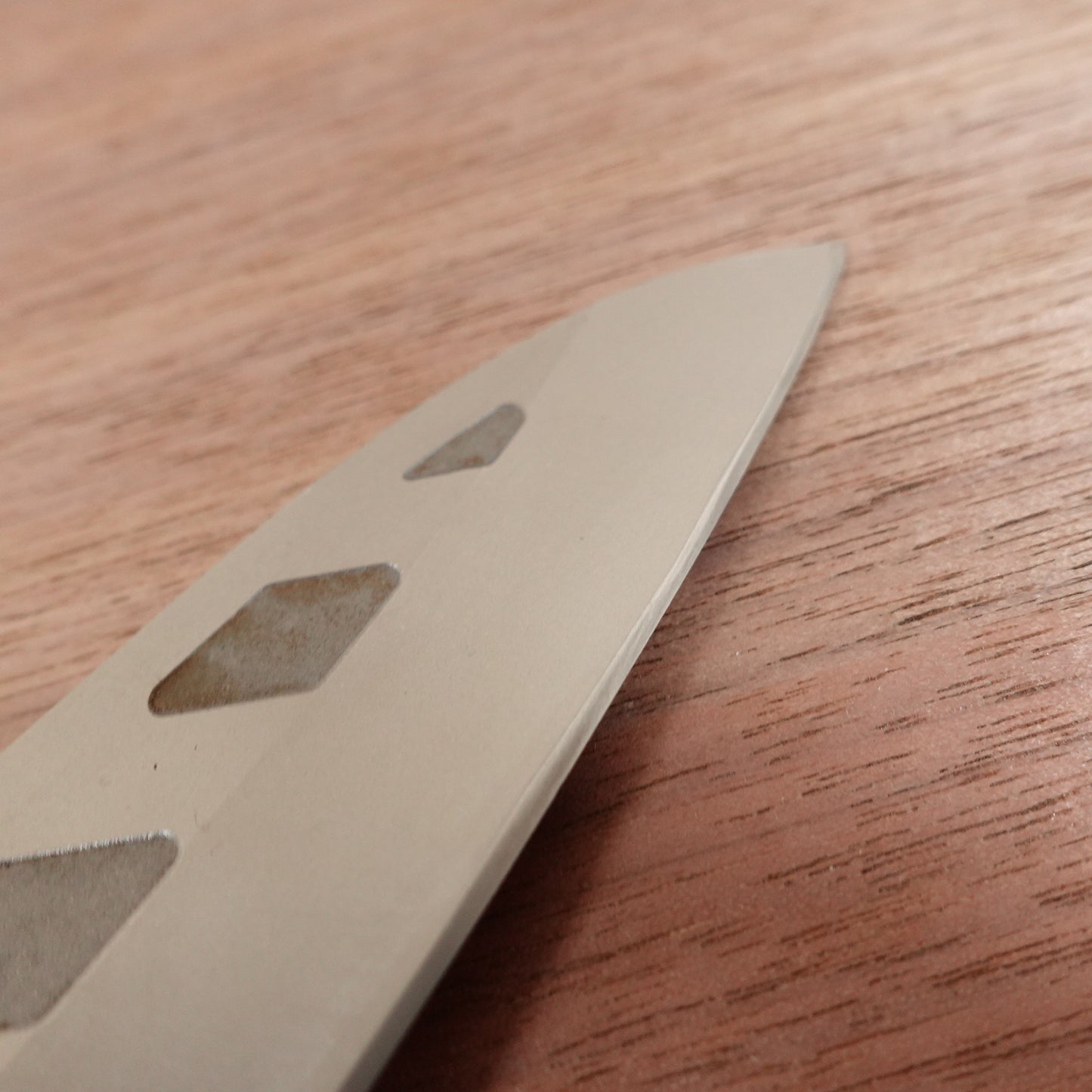 Titan21 Santoku Knife, Sharpened, All-Purpose Knife, Titanium, Silver, FOREVER, 160mm