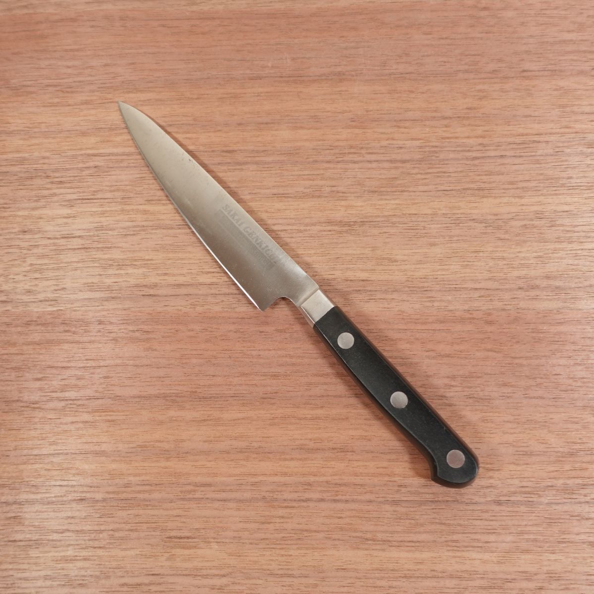 Sakai Genkichi Petty Knife, Sharpened, Classic Professional, Stainless Steel, Fruit Knife, Decorative Cutting, 130mm
