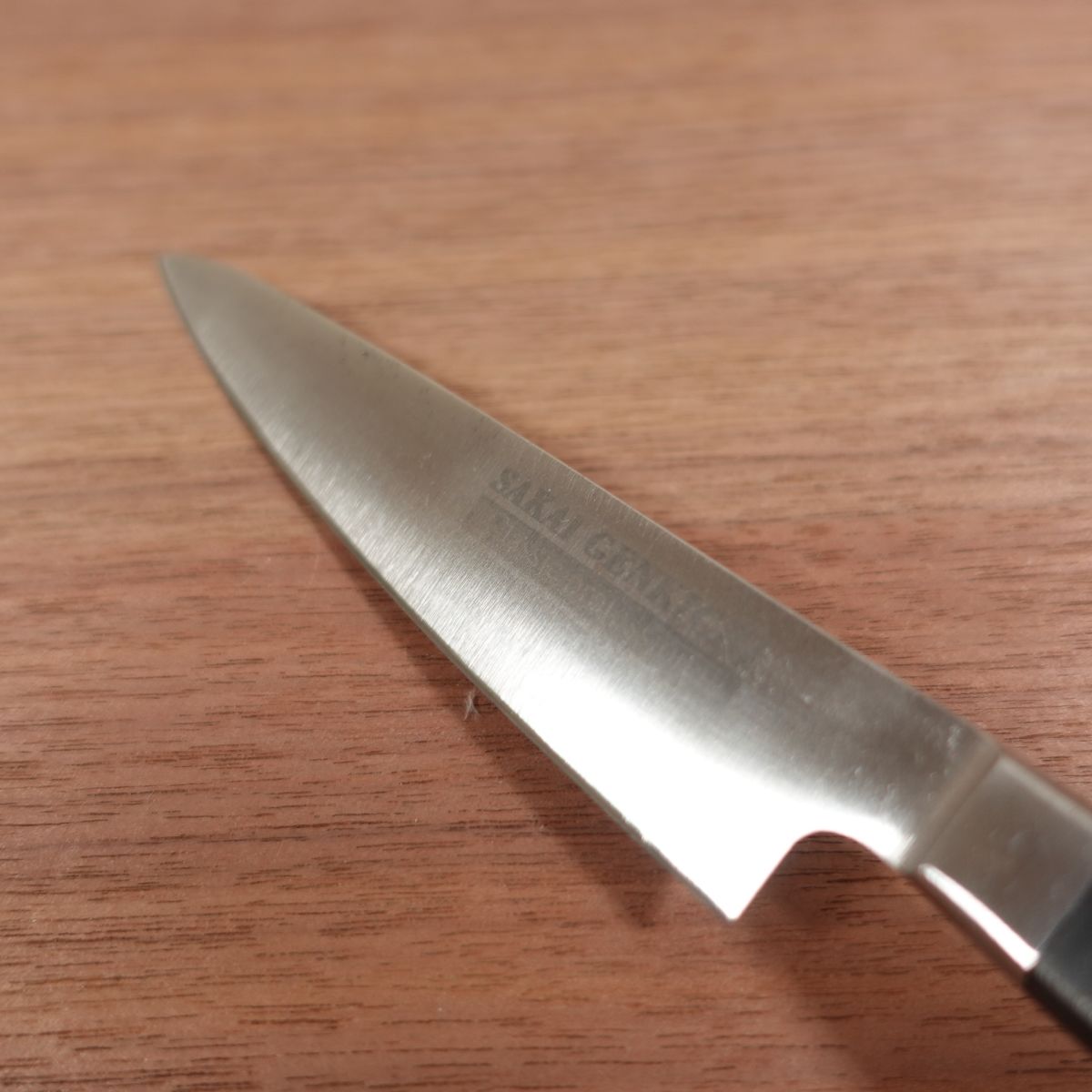 Sakai Genkichi Petty Knife, Sharpened, Classic Professional, Stainless Steel, Fruit Knife, Decorative Cutting, 130mm