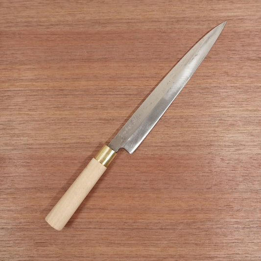 Sakai Kikumori Yanagiba Knife, Sharpened, Sashimi Knife, Carbon Steel, Single Bevel, Handle Like New, 210mm