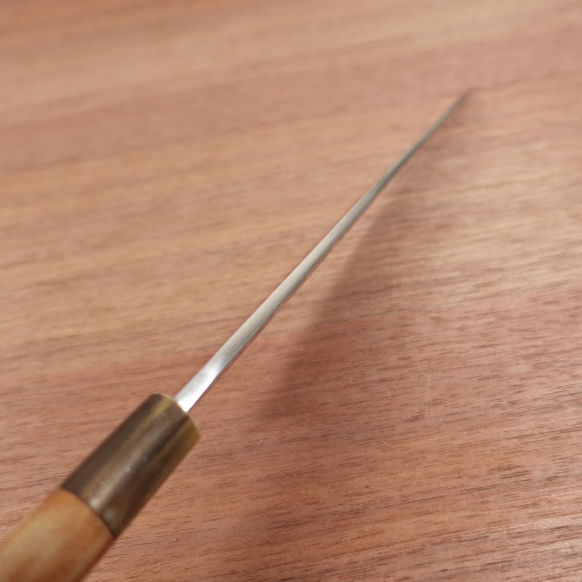 Sakai Kanenaka Yanagiba Knife, Sharpened, White Water Buffalo Handle, Sashimi Knife, Senshu Sakai Kanenaka Kinsei, Boxed, Excellent Stored Condition, 210mm