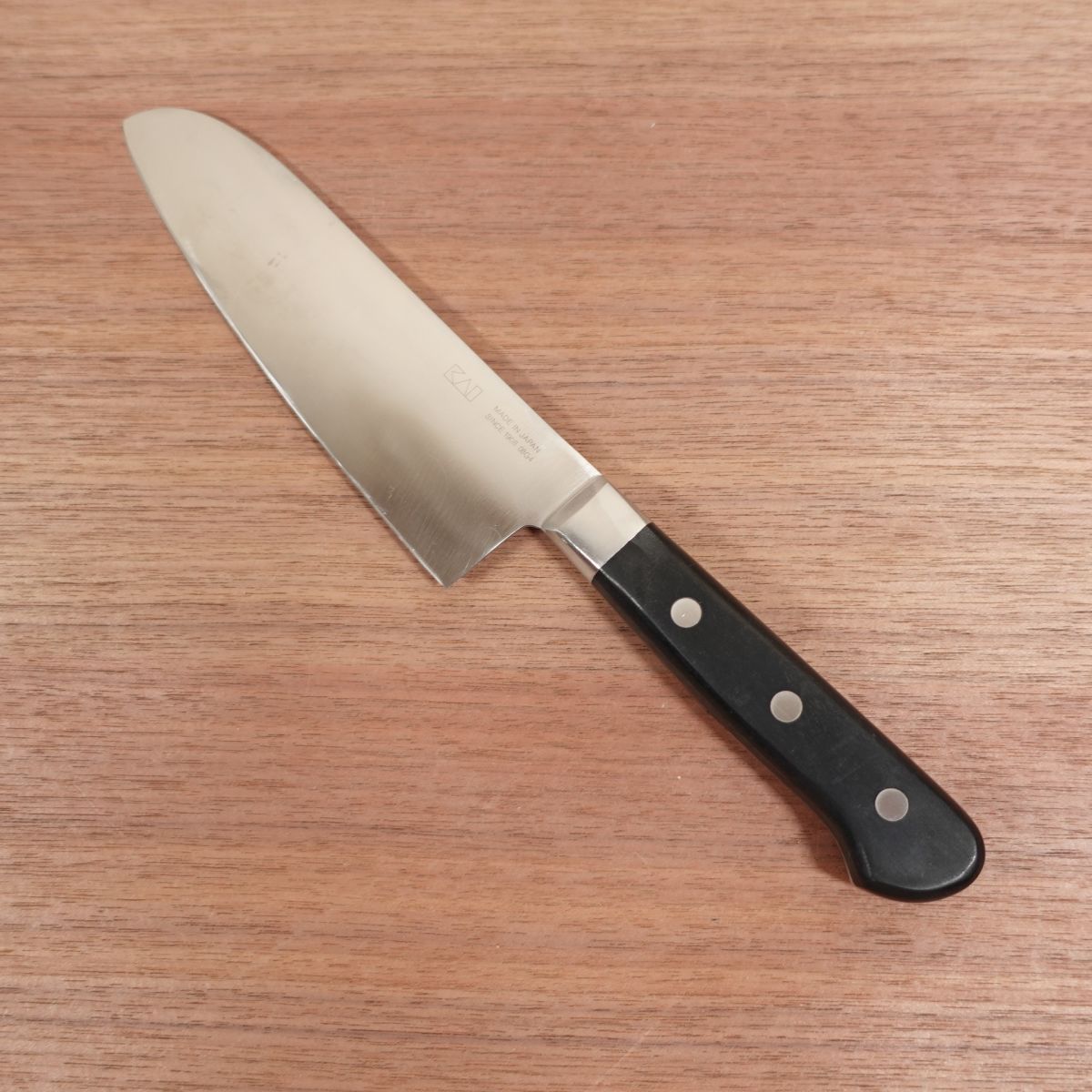 Seki Magoroku Santoku-Messer, geschliffen, AD EDGE ST, Allzweckmesser, Edelstahl, 165 mm