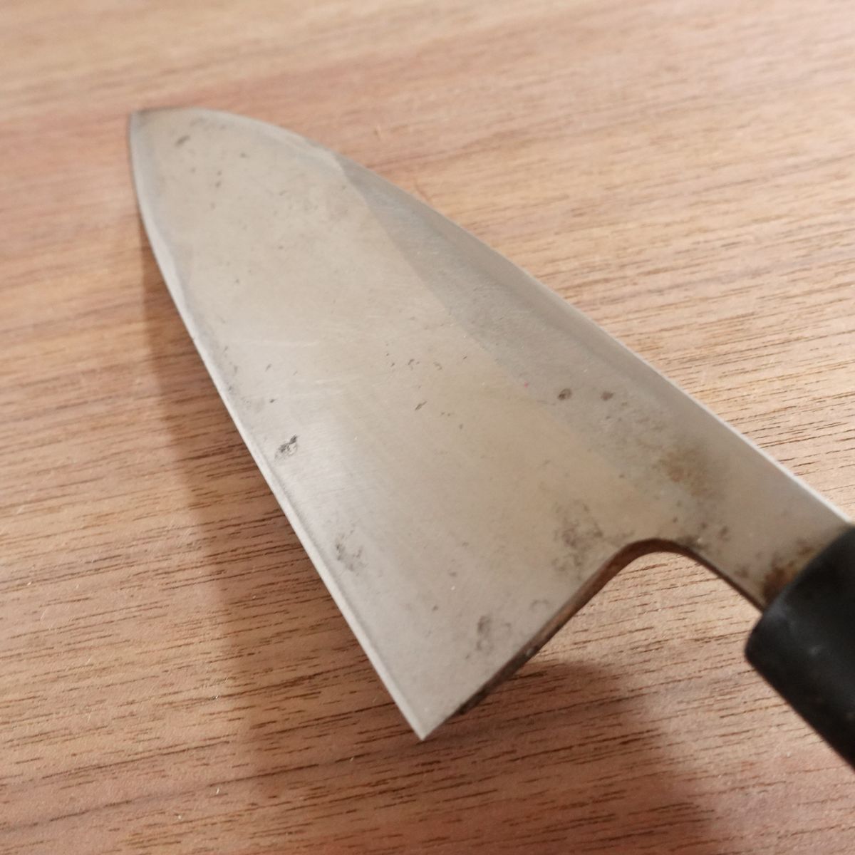 Sakai Naosuke Deba Knife, Sharpened, Carbon Steel, Single Bevel, Sakai Blade Sticker, 155mm