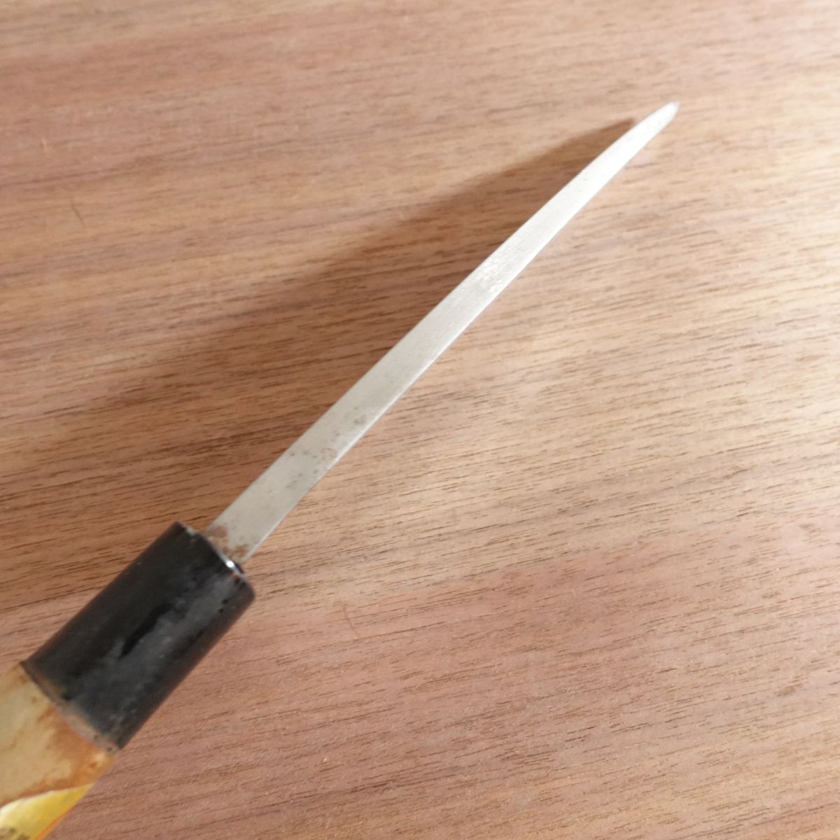 Sakai Naosuke Deba Knife, Sharpened, Carbon Steel, Single Bevel, Sakai Blade Sticker, 155mm