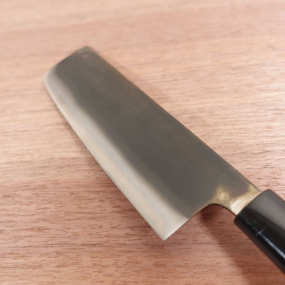 [HYPER REBORN] Koubai Nakiri Knife, Sharpened, Black Oxide Finish, Carbon Steel, Double Bevel, Koubai, 160mm