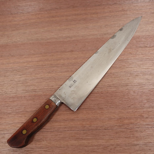 Minamoto Hiroaki Chef's Knife, Sharpened, All-Purpose Knife, Carbon Steel, Premium, 335mm