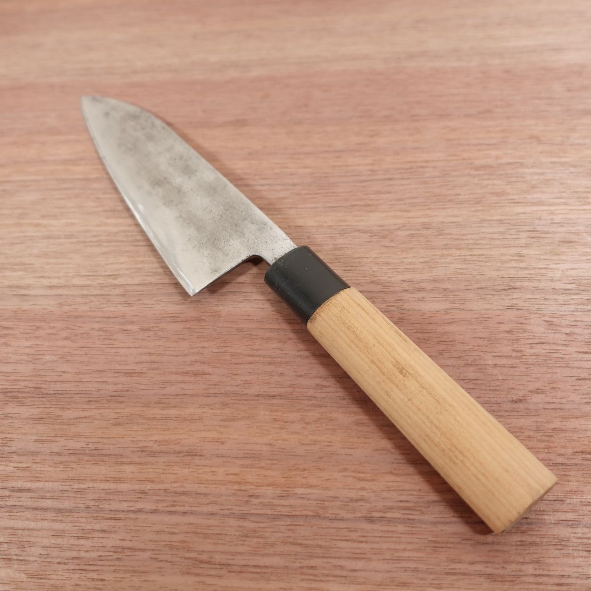 Soichiro Wa-Santoku Knife, Sharpened, All-Purpose Knife, Nashiji Finish, Handmade, 165mm
