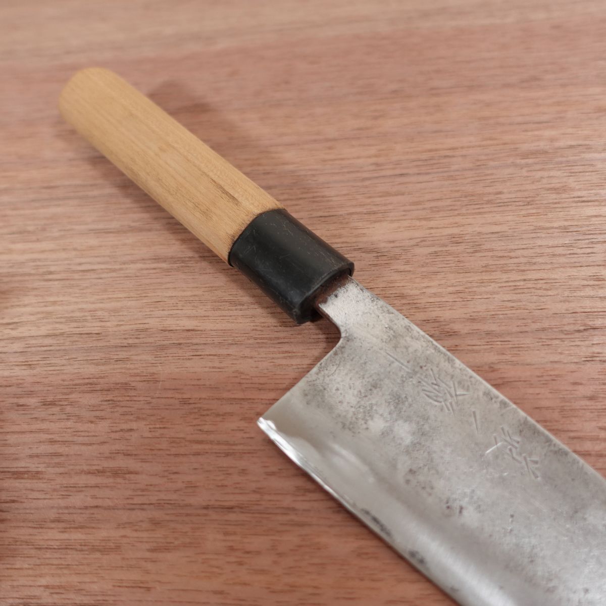 Soichiro Wa-Santoku Knife, Sharpened, All-Purpose Knife, Nashiji Finish, Handmade, 165mm