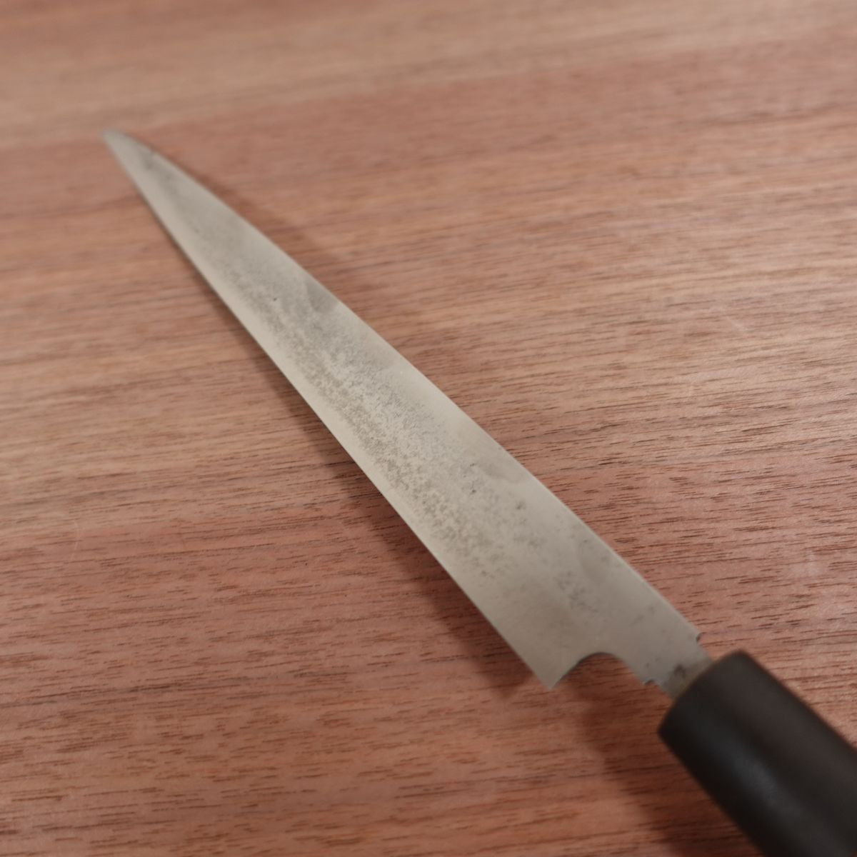 Masayoshi Fuguhiki Knife, Sharpened, Honyaki, Sashimi Knife, Water Buffalo Handle, Kiritsuke Yanagiba, Well Maintained, 255mm