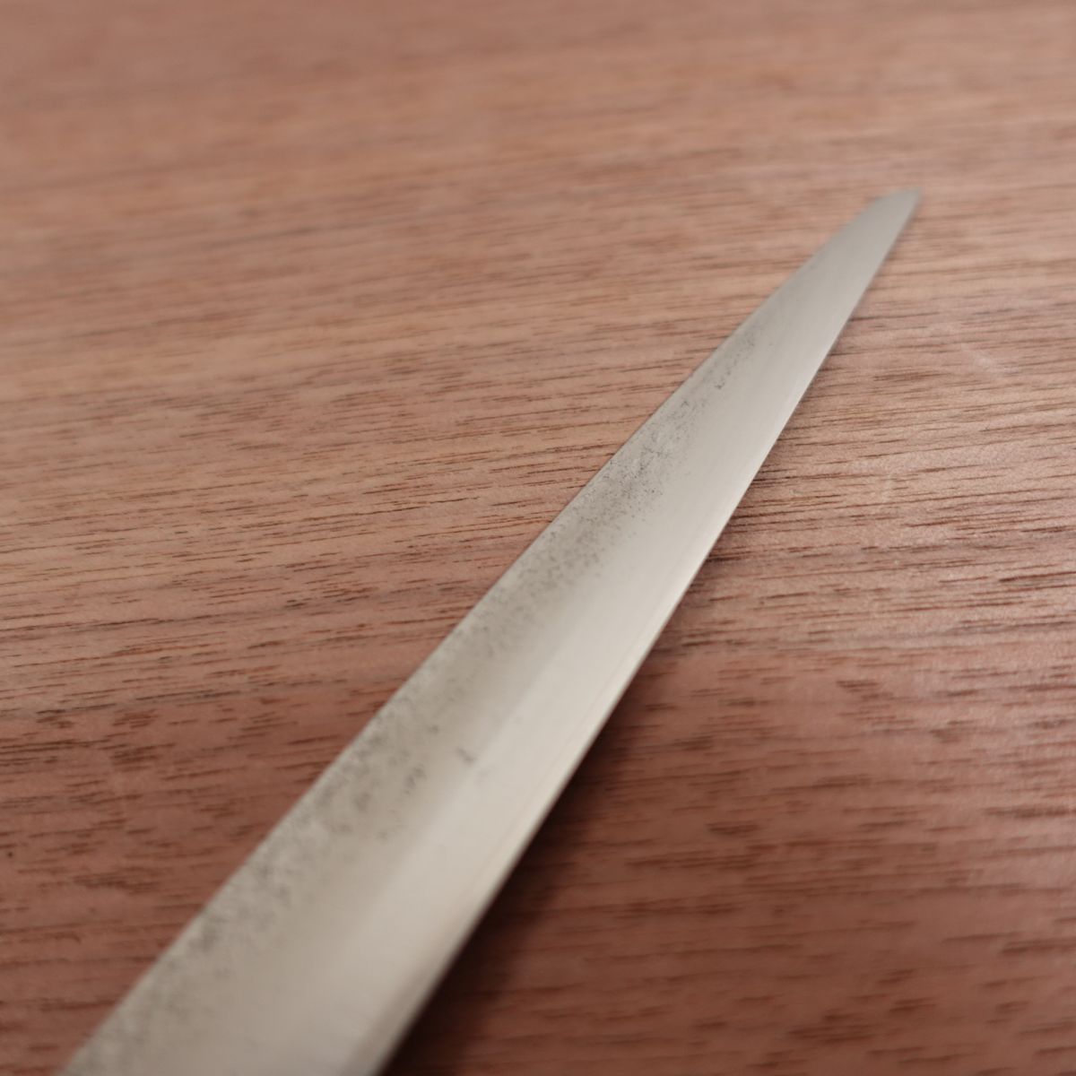 Masayoshi Fuguhiki Knife, Sharpened, Honyaki, Sashimi Knife, Water Buffalo Handle, Kiritsuke Yanagiba, Well Maintained, 255mm