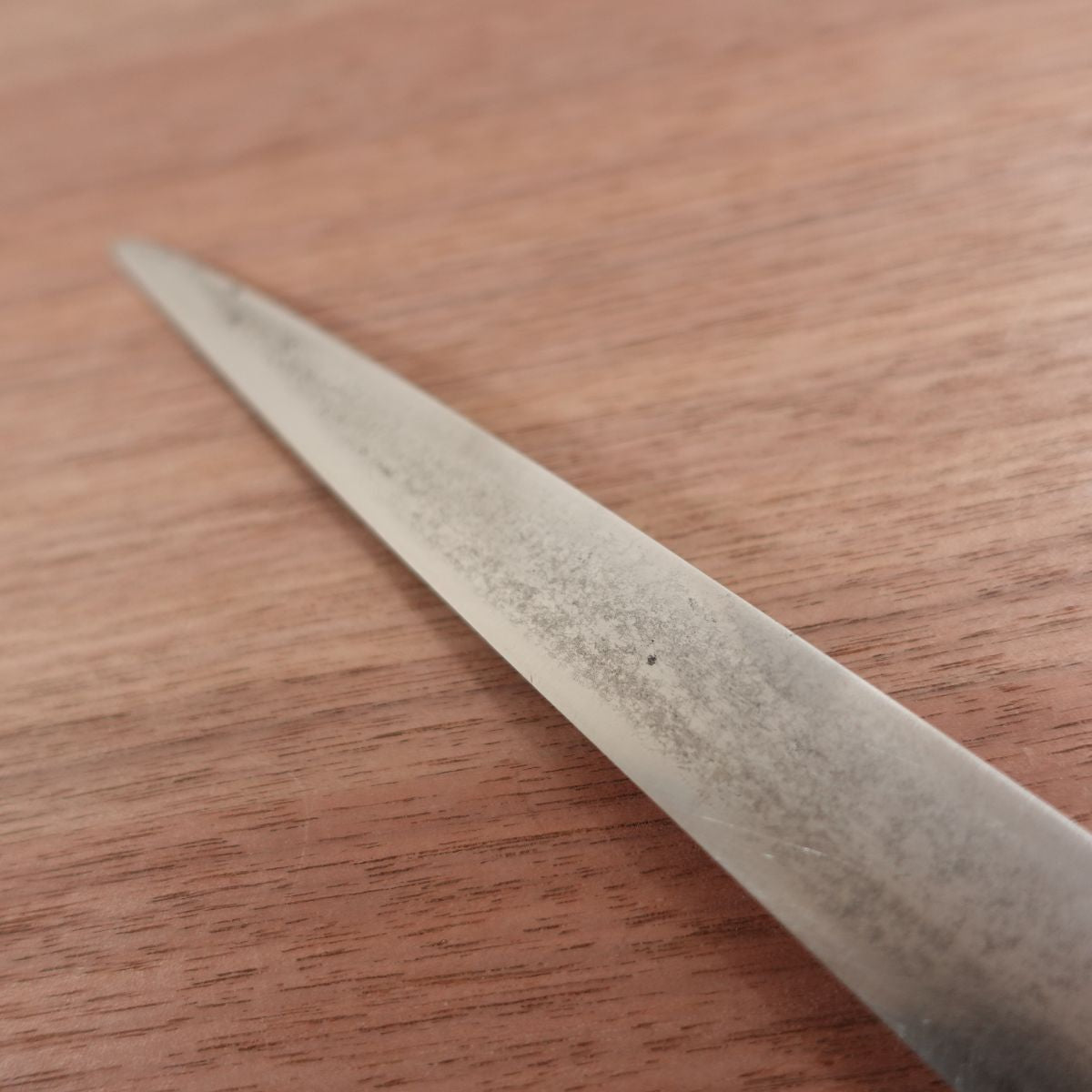 Masayoshi Fuguhiki Knife, Sharpened, Honyaki, Sashimi Knife, Water Buffalo Handle, Kiritsuke Yanagiba, Well Maintained, 255mm